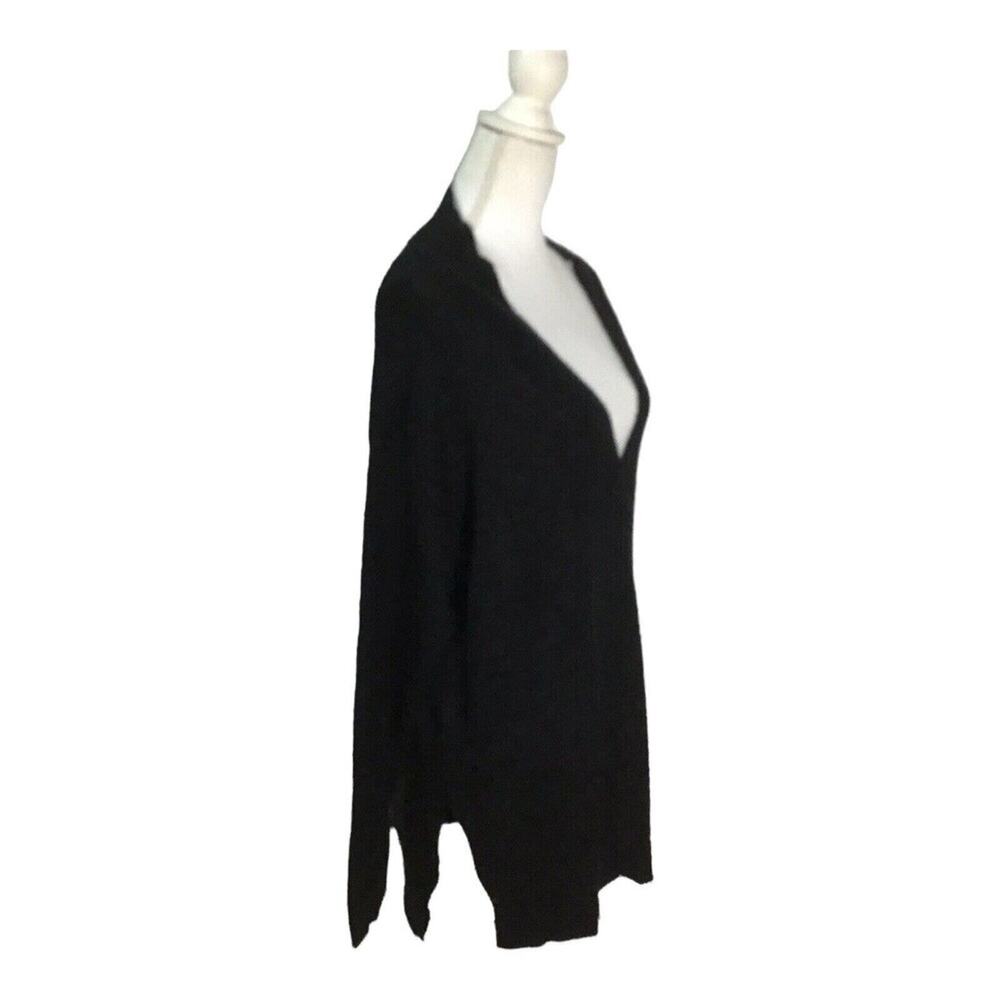 RDI Women’s Black Oversized Deep V-Neck Pullover Sweater Size M NWOT - Picture 9 of 11